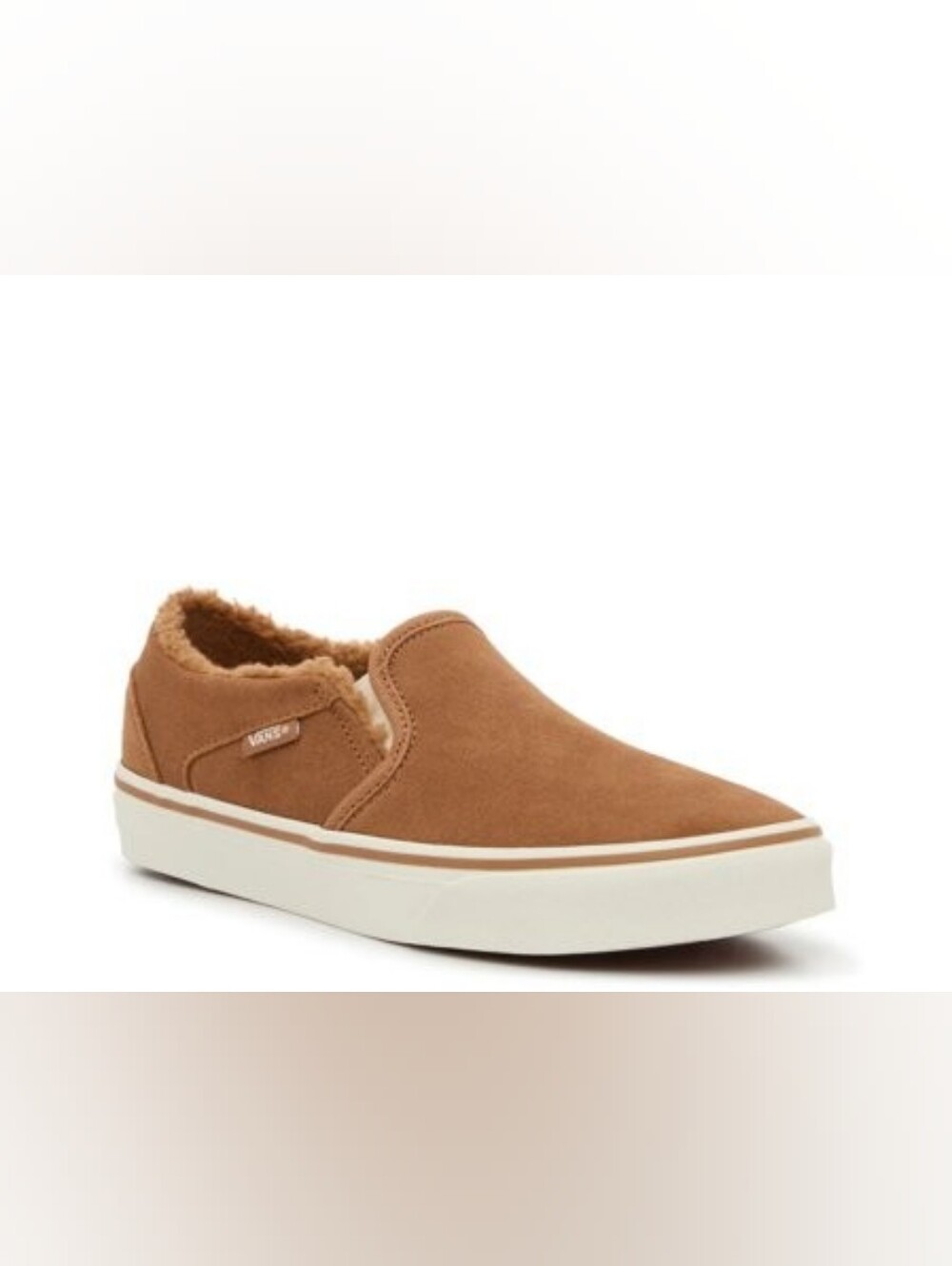 Vans Classic Slip-On Sherpa Lined Suede in Chestnut Brown